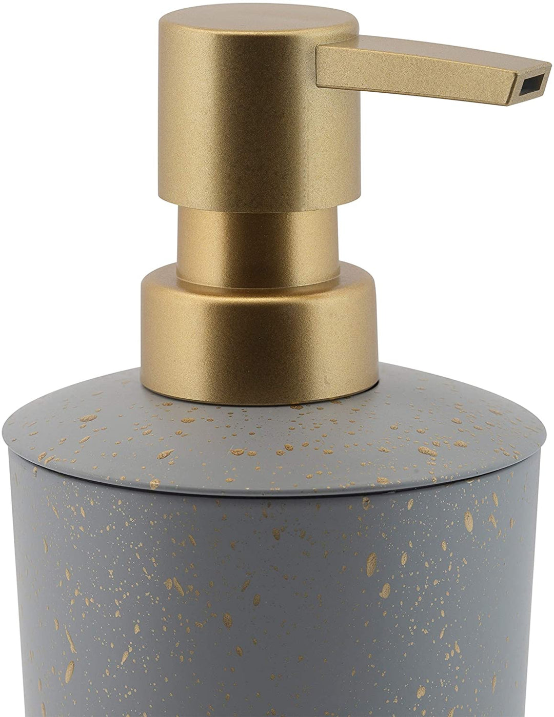 Modern Metal Soap Pump Grey 3 15" RDX 7" Solid Color Contemporary Iron - Diamond Home USA