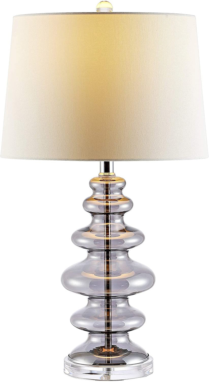Lighting 27 inch Led Table Lamp 15" W X L 27" H Grey Modern Contemporary Black Bulbs Included