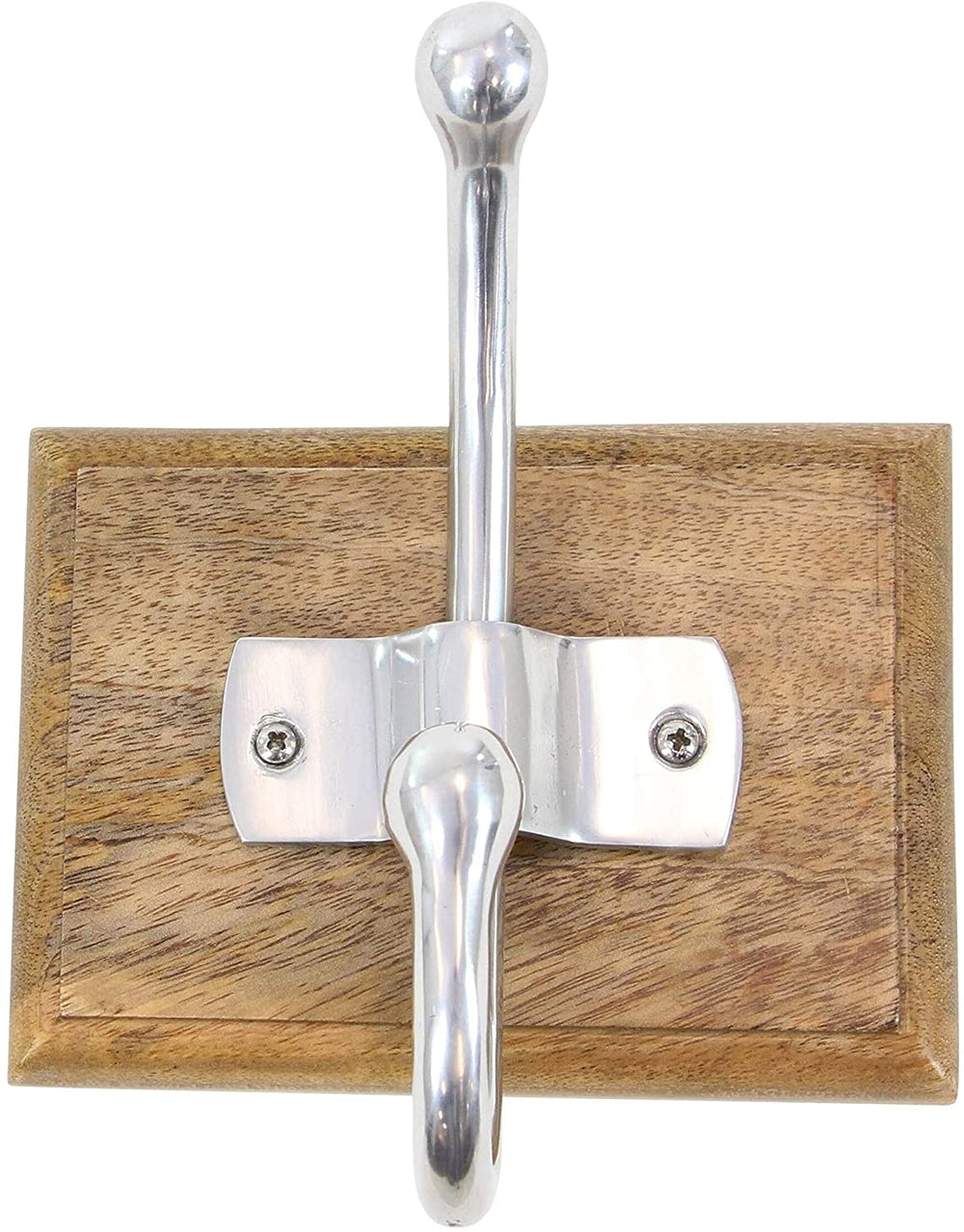 Set 3 Wood Wall Hook 6 Inches Wide 7 High Brown Modern Contemporary - Diamond Home USA