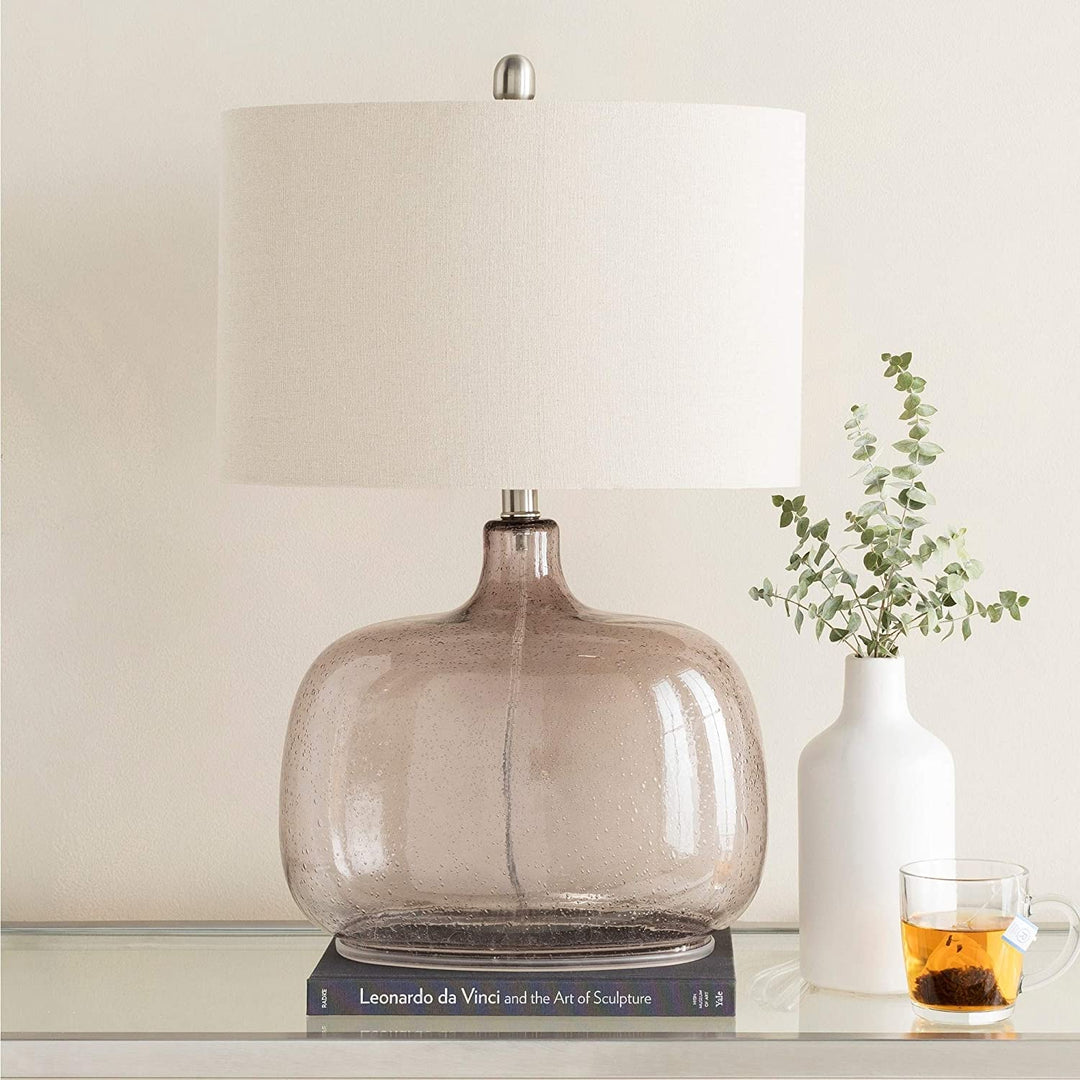 Casual Ali Table Lamp Clear Grey Modern Contemporary Transitional