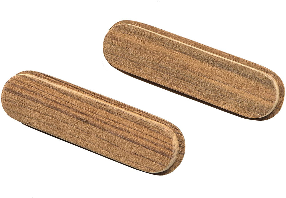 Teak Oblong Drawer Pull Brown Traditional Wood Natural Finish - Diamond Home USA