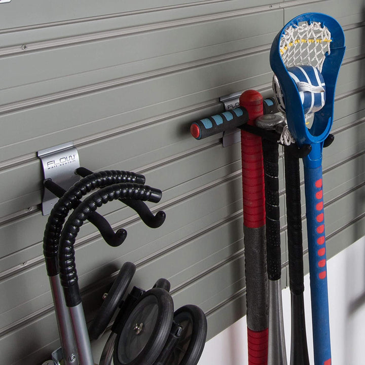 8 inch Long Hooks (Pack 4) Silver Rubber - Diamond Home USA