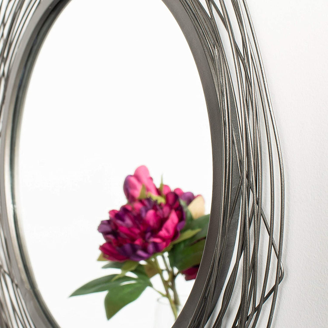 21" Nixie Mirror Black 20 8" X 0 8" Bohemian Eclectic