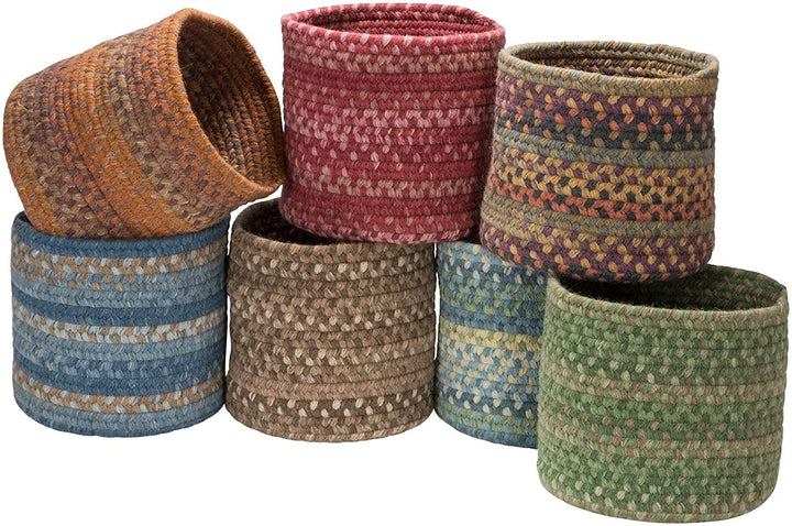 MISC Small Space Wool Basket Morning Dew 10"x10"x8" Blue