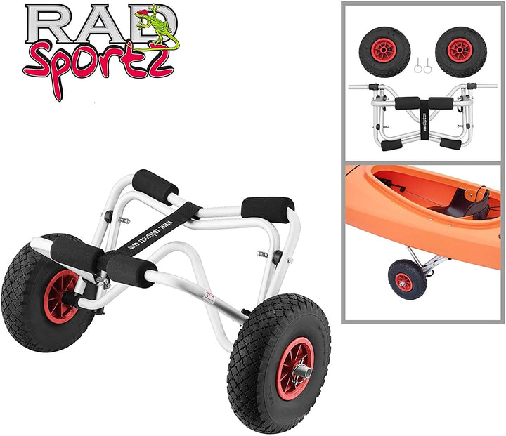 Trolley Cart Pneumatic Tires Lb Capacity Silver Black - Diamond Home USA