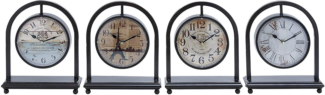 Metal Desk Clock (Set 4) Color