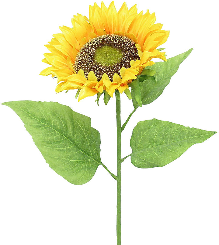 Set 3 Deluxe Sunflower Stem 29 5in 29 5" L X 6" W Dp Yellow - Diamond Home USA