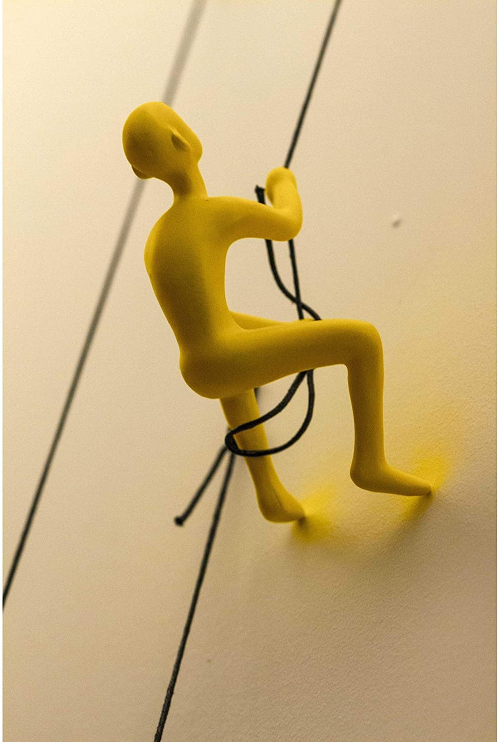 6" X 3" Resin Yellow Climbing Man Circus - Diamond Home USA