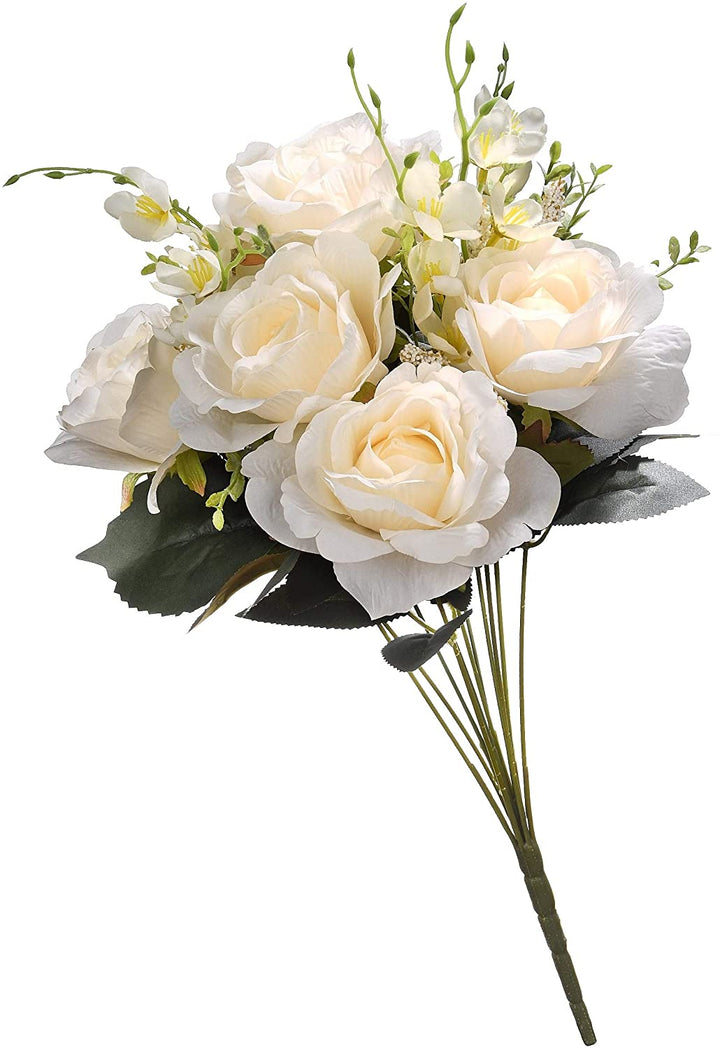19" Cream Rose Bundle Beige