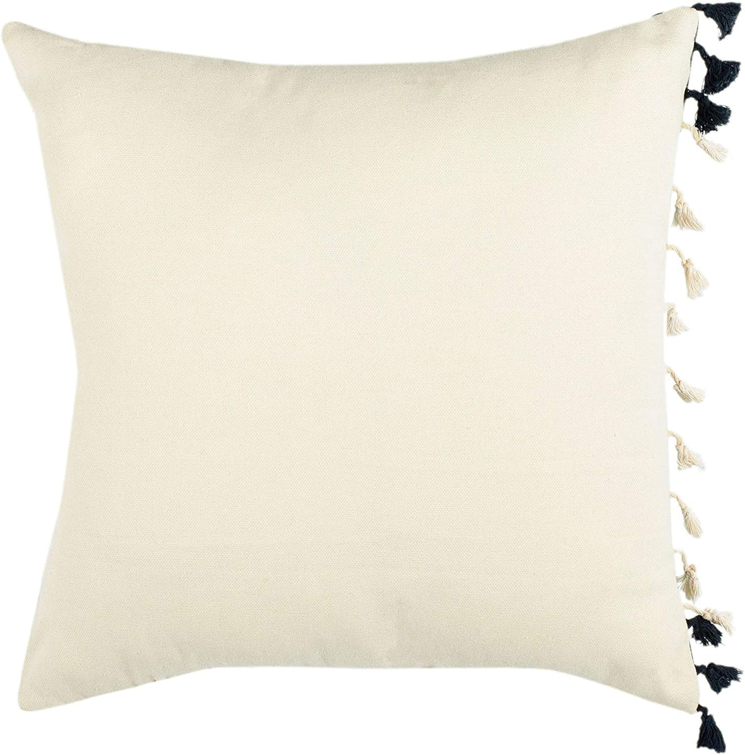 Decorative Pillow Blue Grey Textured Transitional Polyester Single Removable Cover - Diamond Home USA