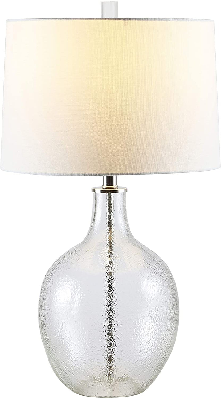 Lighting 26 inch Glass Table Lamp 15" X 26" Clear Modern Contemporary Traditional Chrome Bulbs Included - Diamond Home USA