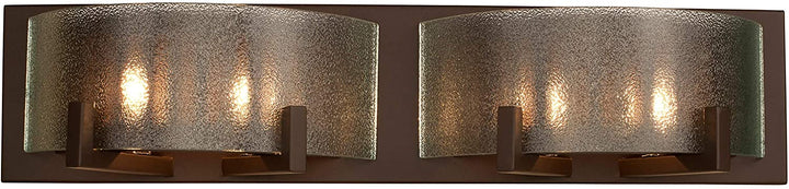 Firefly 4 Light Industrial Bronze Bath Fixture Brown Modern Contemporary Glass Metal - Diamond Home USA