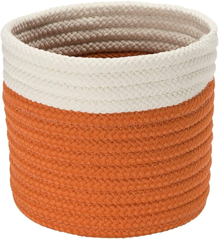 10 inch Outdoor Mini Accent Basket Orange by