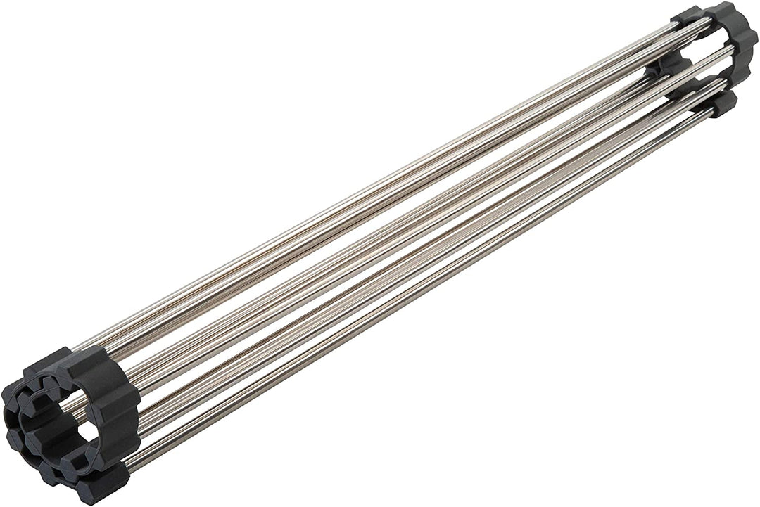 Kitchen Details Roll Up Over Sink Drying Rack 19"x 9 65"x 0 20" Grey Stainless Steel Finish - Diamond Home USA