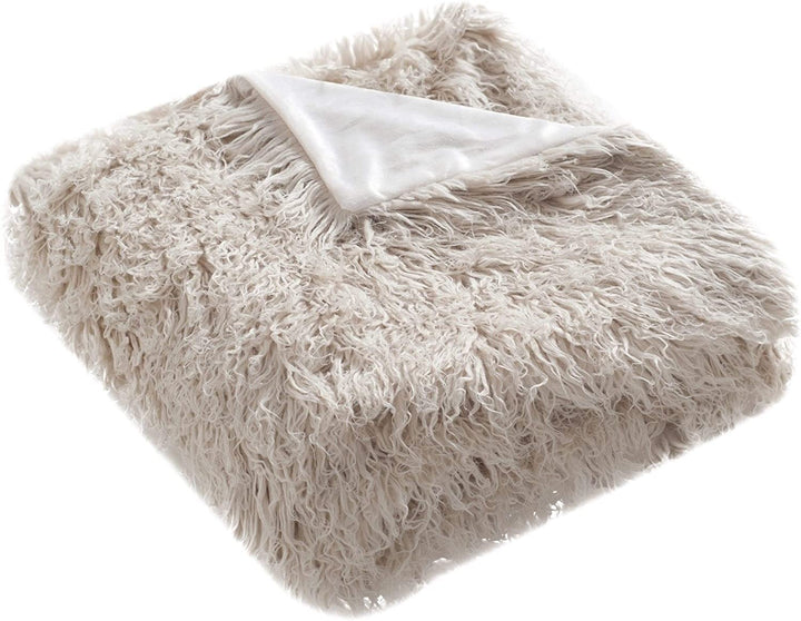 Golden Faux Fur Brown 50 X 60 inch Throw Blanket Animal Rustic