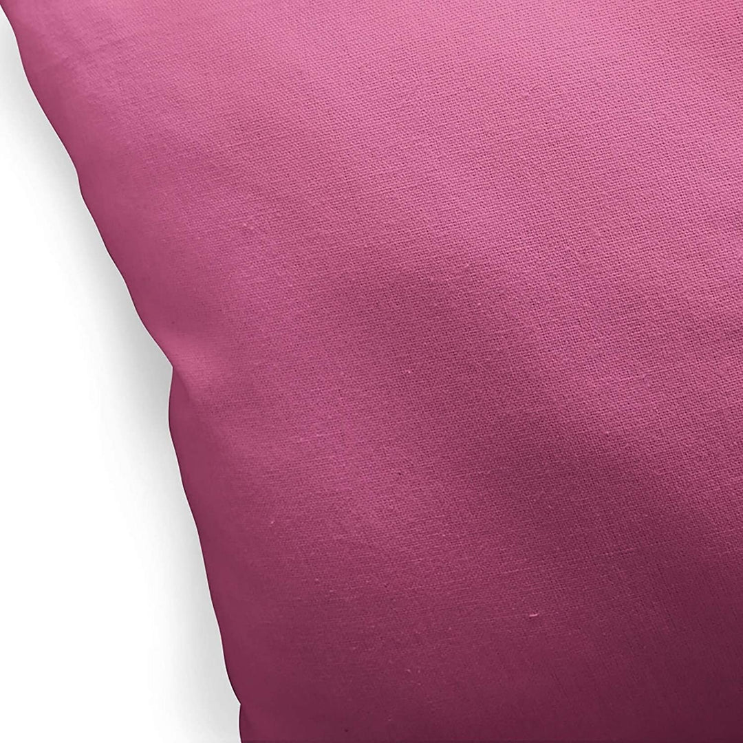 Fuchsia Rose Indoor|Outdoor Pillow by 18x18 Pink Modern Contemporary Polyester Removable Cover