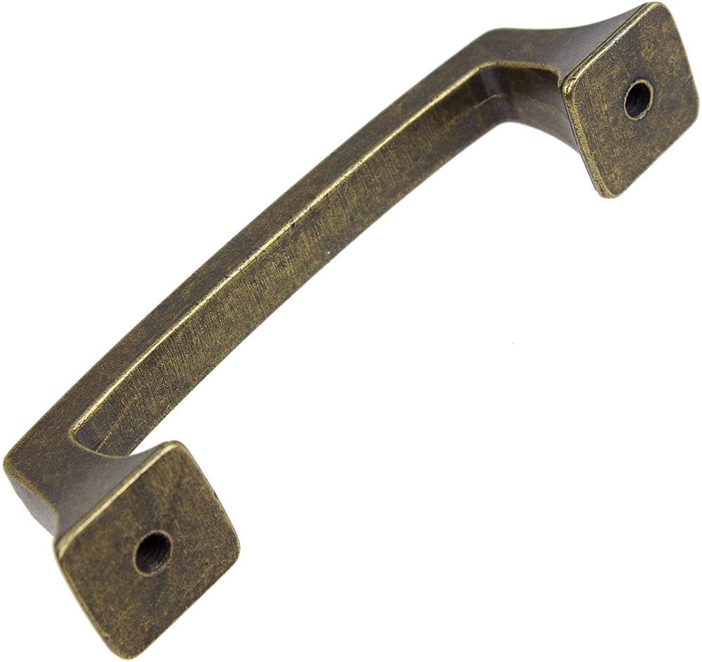 5 Pack 3 Center Antique Base Cabinet Pulls Industrial Zinc Brass Finish - Diamond Home USA