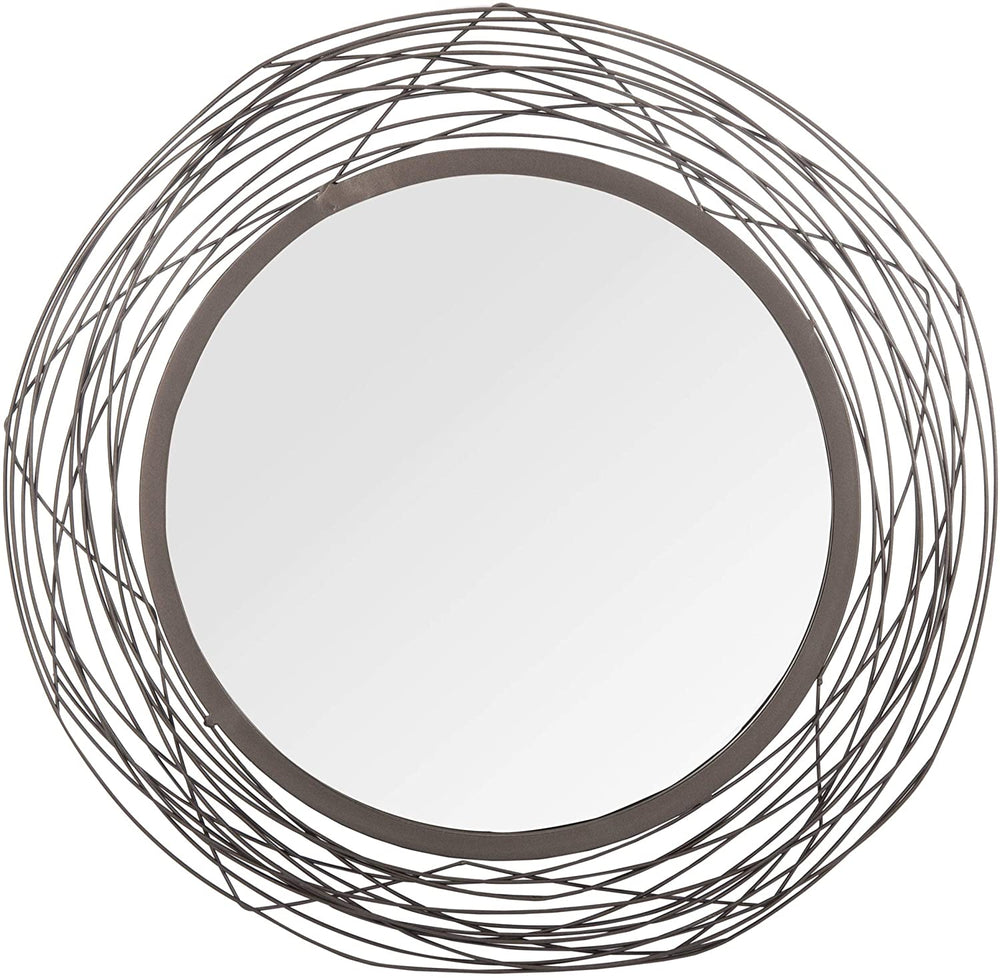 21" Nixie Mirror Black 20 8" X 0 8" Bohemian Eclectic
