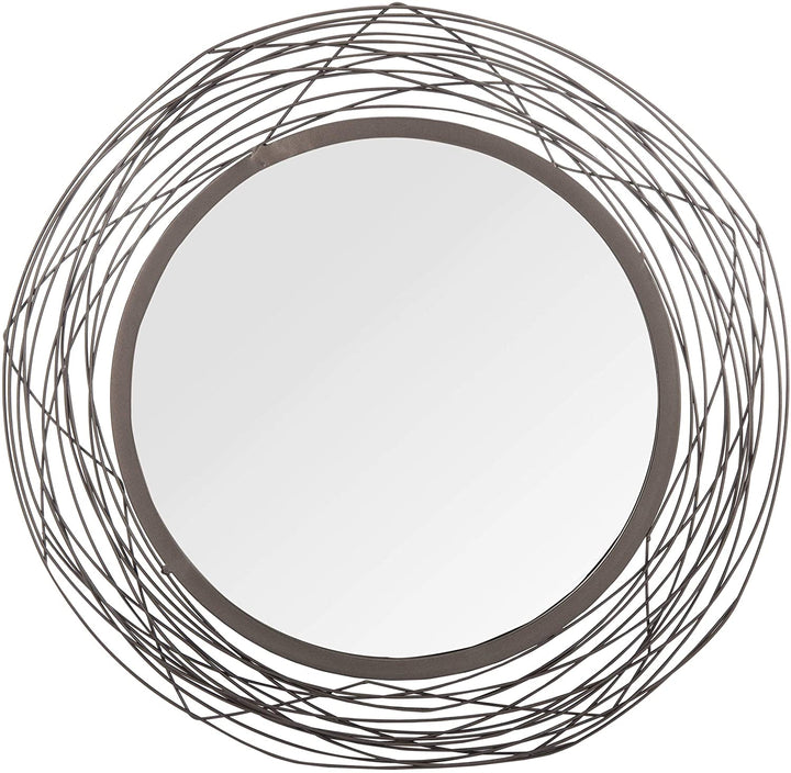 21" Nixie Mirror Black 20 8" X 0 8" Bohemian Eclectic