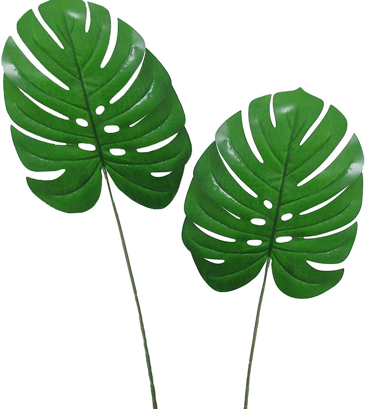 Set 8 Split Leaf Stem Greenery Spray 27in 27" L X 11" W 0 25" Dp Green - Diamond Home USA