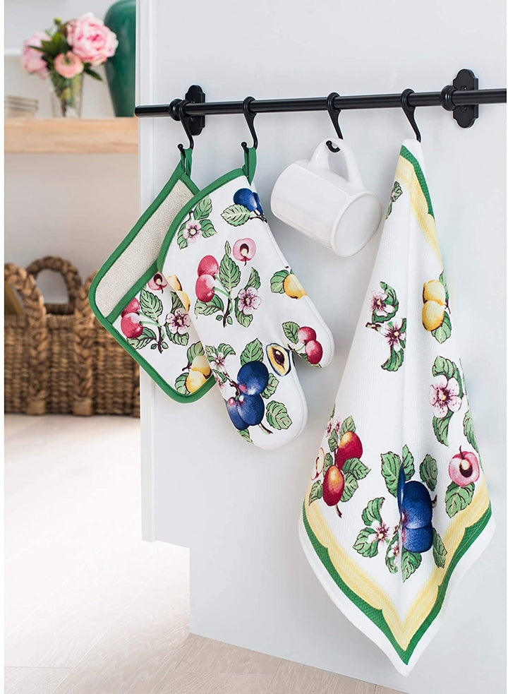 French Garden Kitchen Oven Mitt 13"x6" Color Fabric - Diamond Home USA