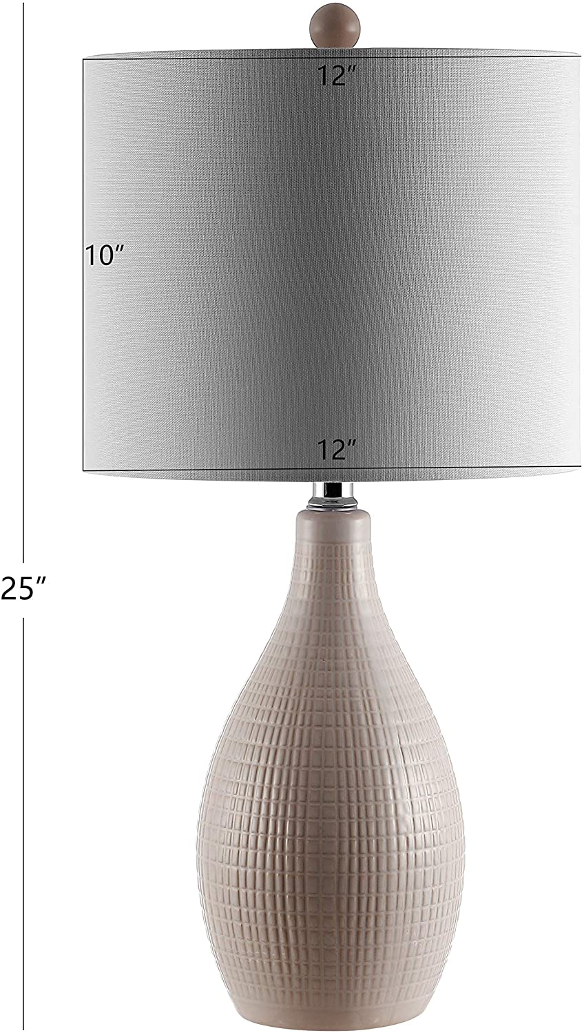 Lighting 25 inch Led Table Lamp 12" W X L 25" H Cream Modern Contemporary Gold Bulbs Included