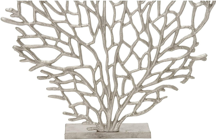 Aluminum Coral Accent Black Silver Acacia Metal