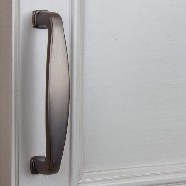 5 Pack 3 3/4 Center Satin Pewter Cabinet Pulls Industrial Zinc Finish - Diamond Home USA