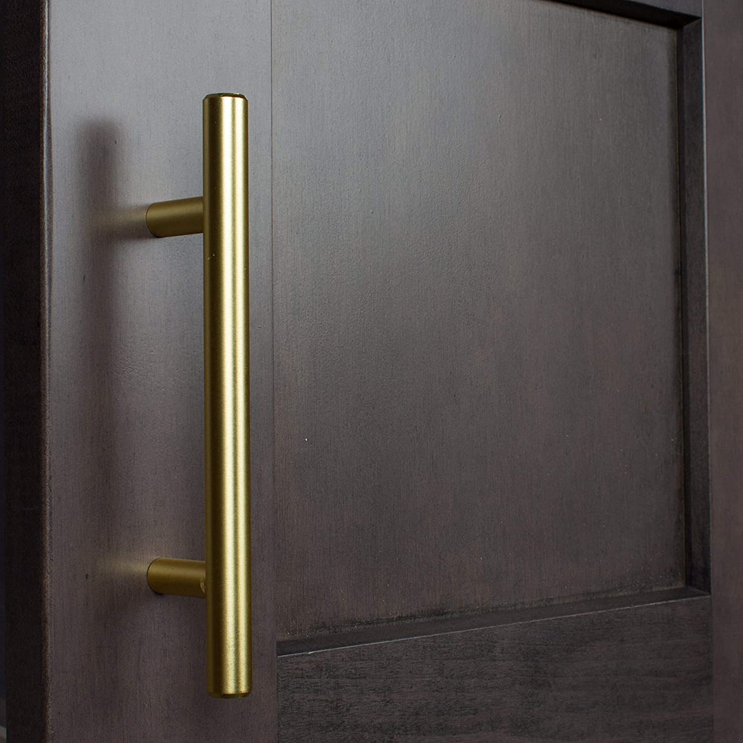 3 75 inch Cc Solid Satin Gold Cabinet Bar Pulls (Pack 10) Metal Finish - Diamond Home USA