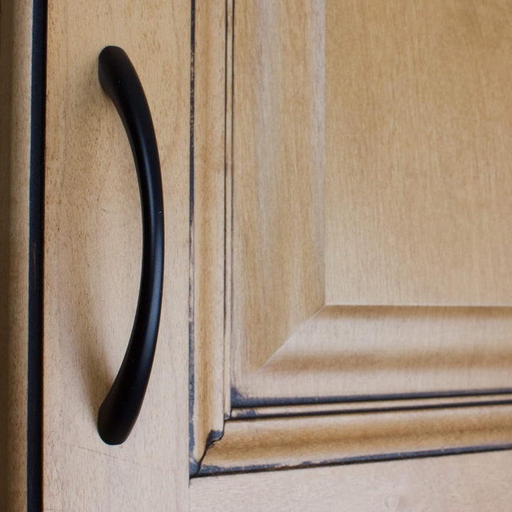 Matte Black 3 75 inch Loop Pulls (Case 25) Modern Contemporary Zinc - Diamond Home USA