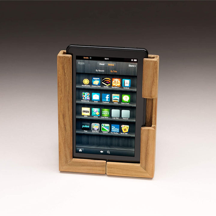 Teak Adjustable Tablet Rack 5 3/4" W X 7 5/16" H 1" D