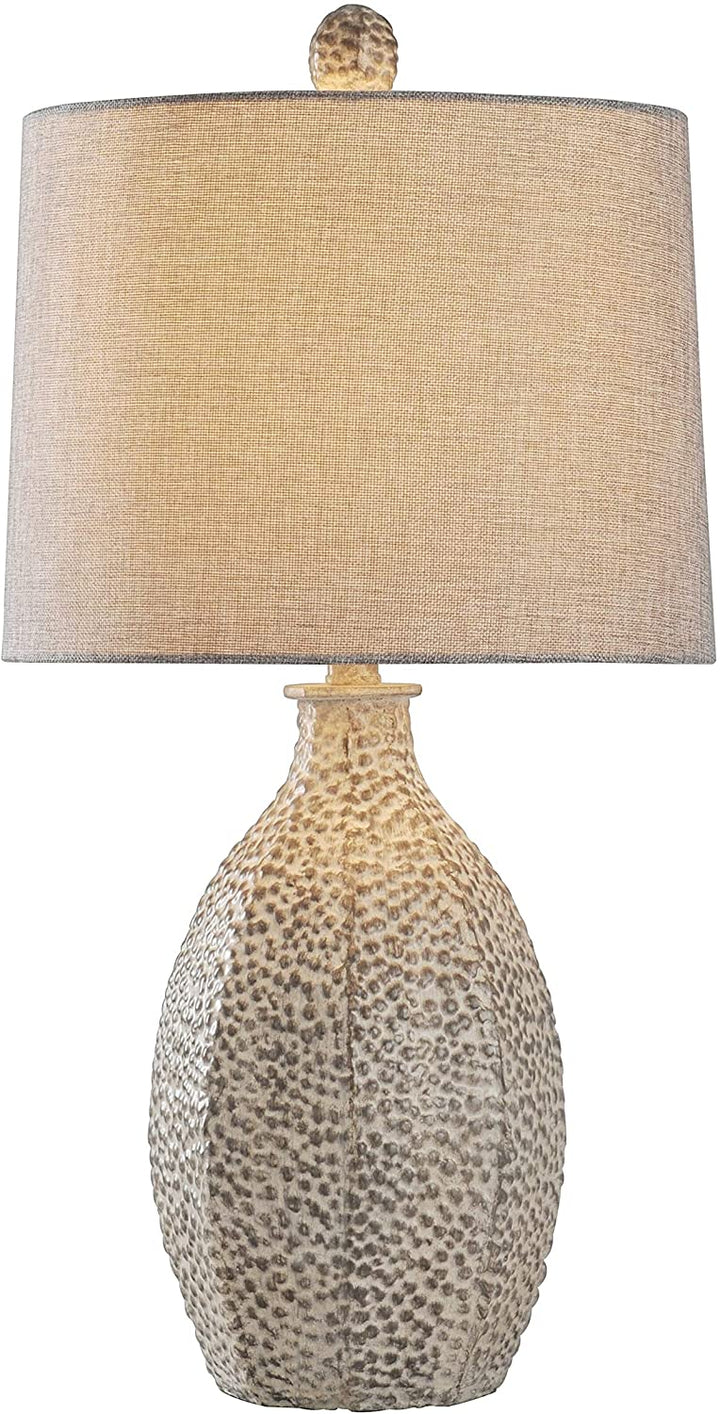 Table Lamp Textured Grey Shade Cream Modern Contemporary - Diamond Home USA