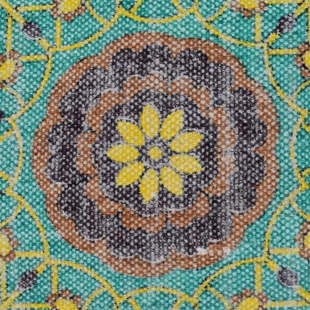 Handmade Cotton 20'' Throw Pillows (Set Two) Green Geometric Traditional Two - Diamond Home USA