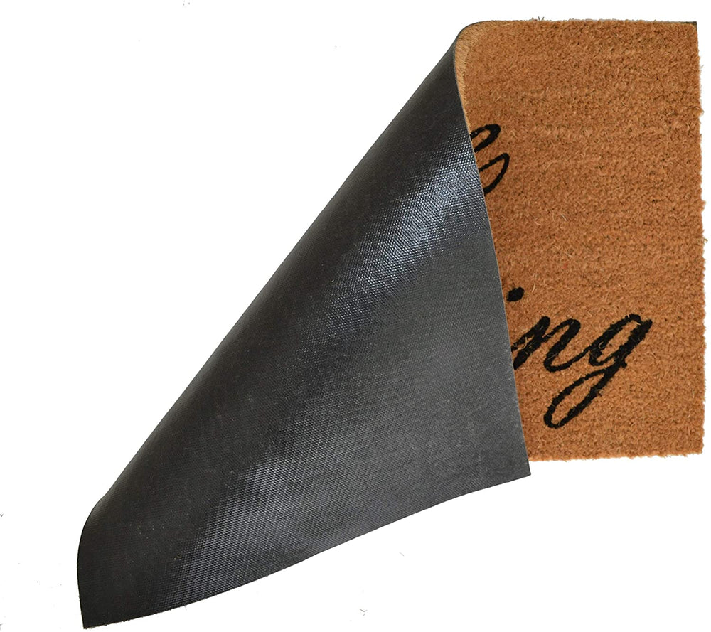 Gone Fishing Outdoor Doormat Color Rectangle Coir All Weather - Diamond Home USA