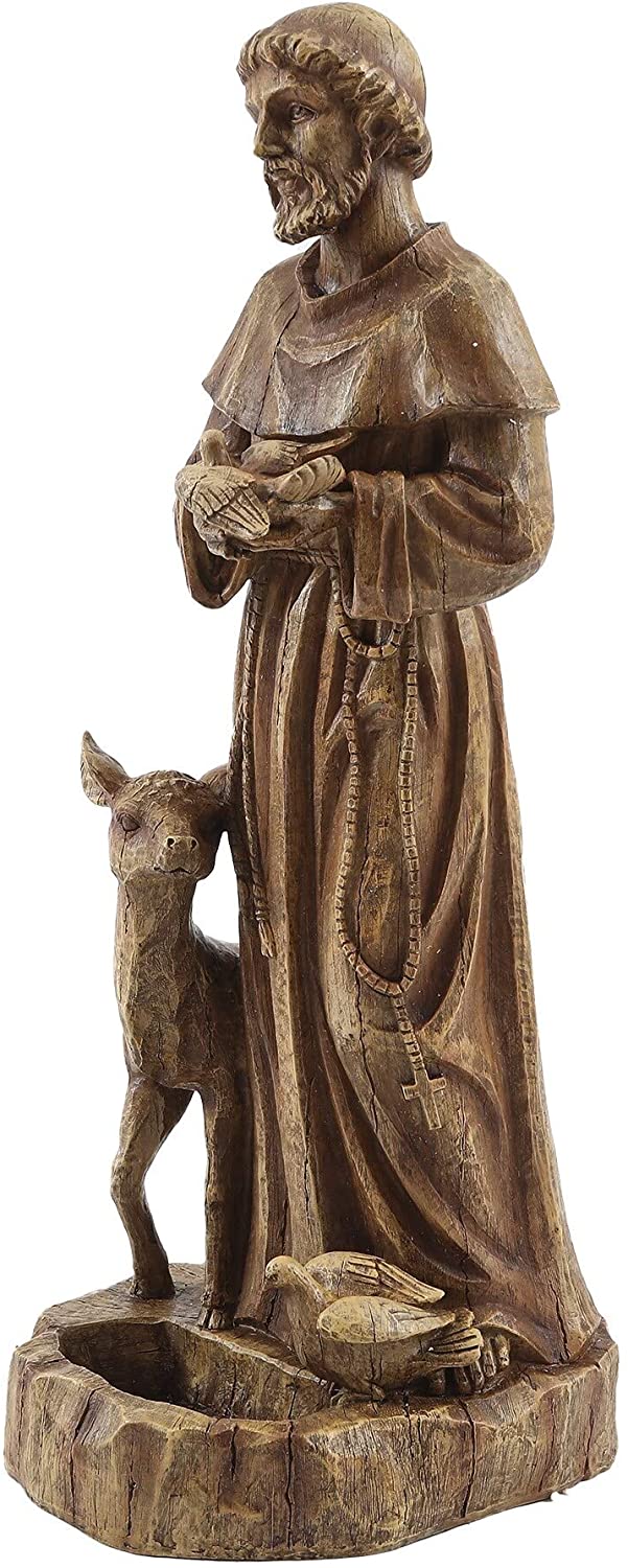 Brown Mgo Garden Statue Traditional Magnesium Oxide - Diamond Home USA