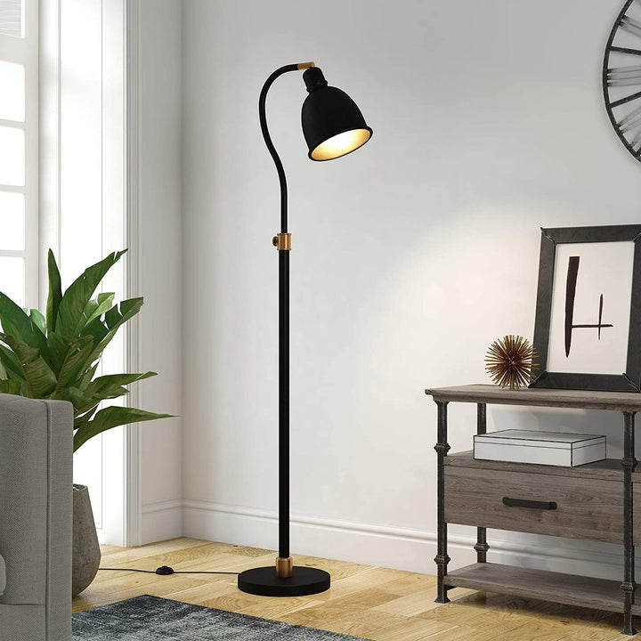 MISC Blackened Bronze Arc Lamp Black Industrial