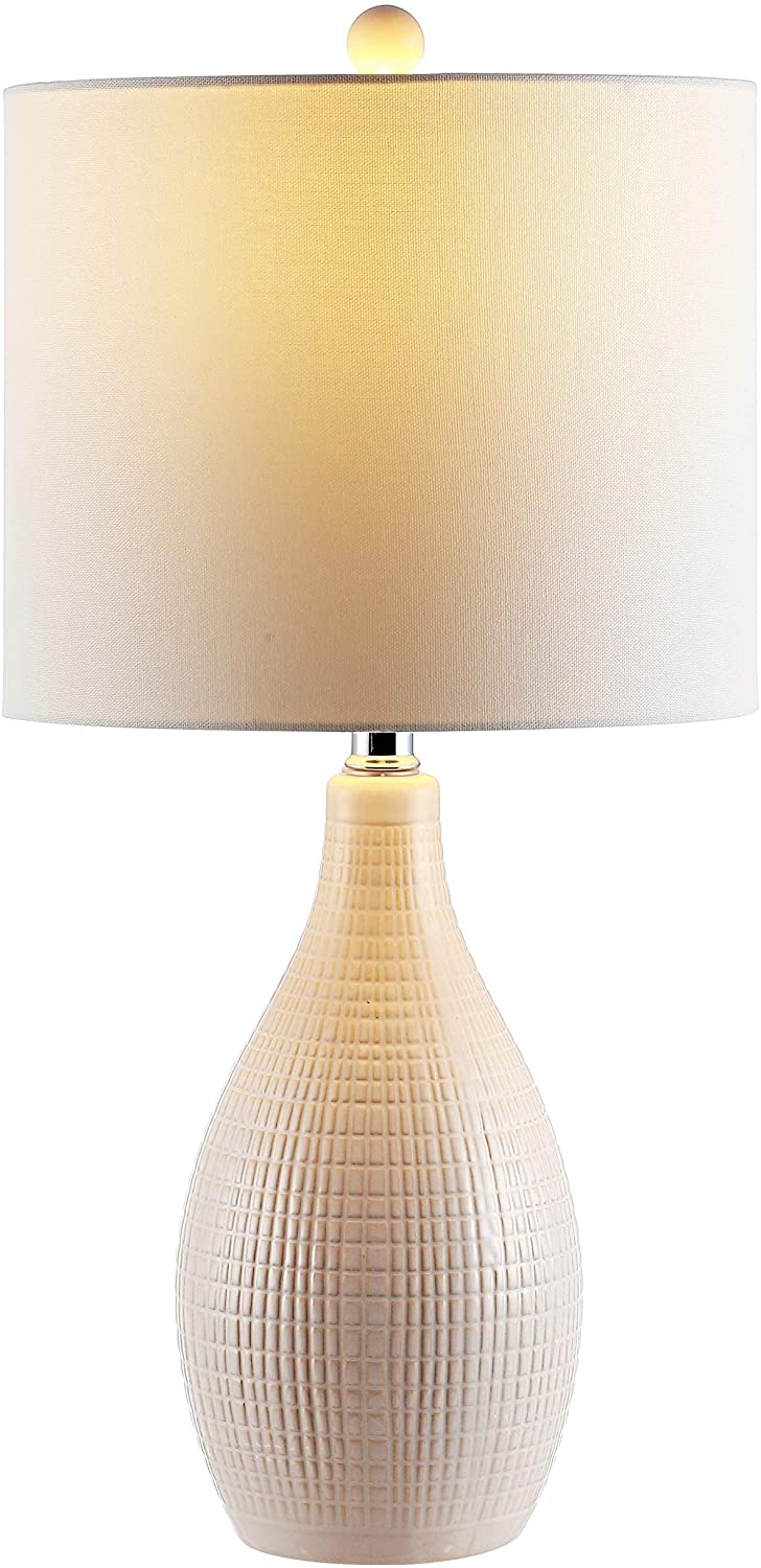 Lighting 25 inch Led Table Lamp 12" W X L 25" H Cream Modern Contemporary Gold Bulbs Included