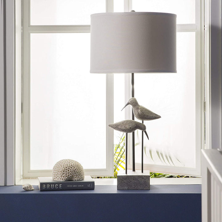 MISC Contemporary Table Lamp Grey White Farmhouse