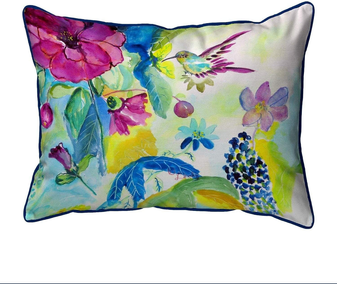 Hummingbird Garden Small illow 11x14 Color Graphic Casual