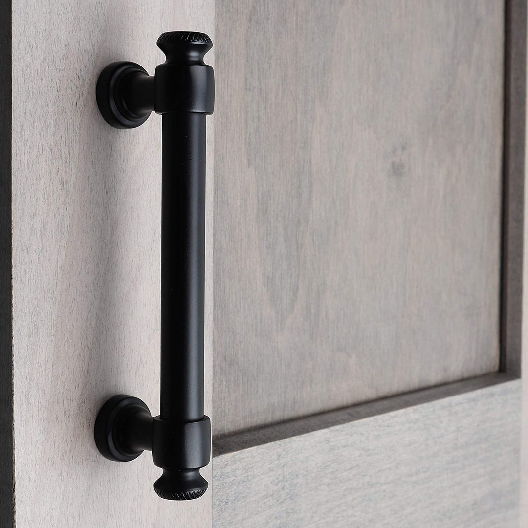 5 pk 3 3/4 Center Matte Black Classic Euro Cabinet Pulls Traditional Metal - Diamond Home USA