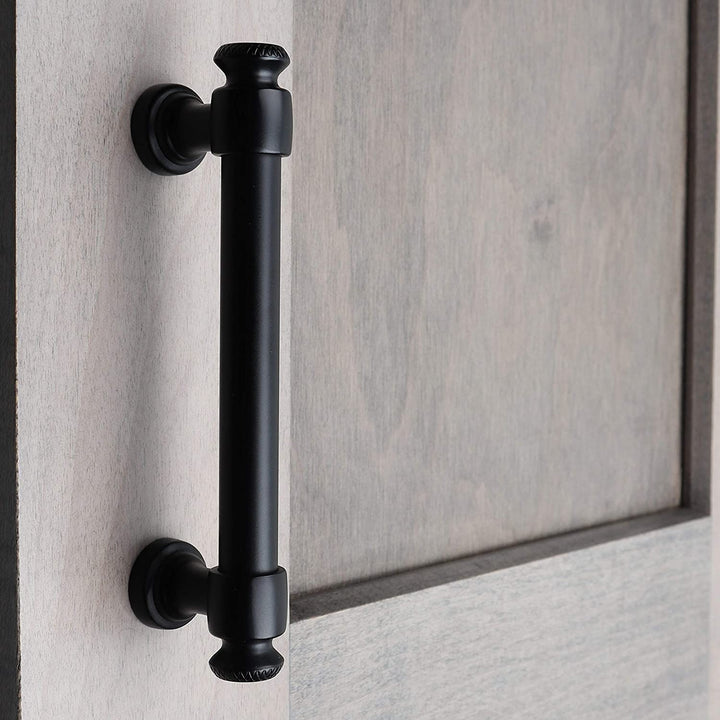 5 pk 3 3/4 Center Matte Black Classic Euro Cabinet Pulls Traditional Metal - Diamond Home USA