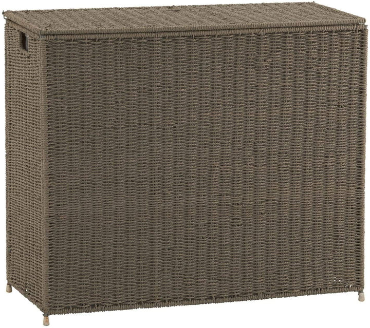 Paper Rope 3 Bag Hamper Sorter Grey 28 25h X 33w 14d Brown