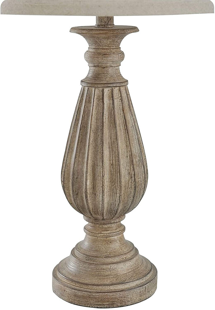 Poly Brown Black Tint Table Lamp Beige Shade Modern Contemporary - Diamond Home USA