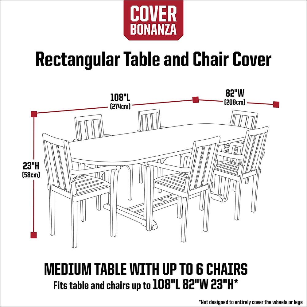 MISC Cover 108 Inch Rectangle Table Chair Polyester Waterproof