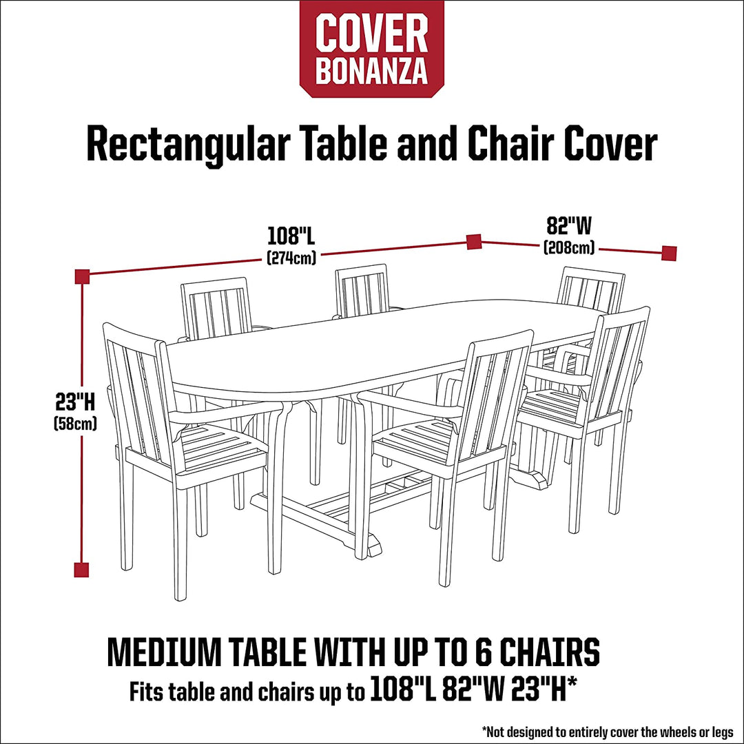 MISC Cover 108 Inch Rectangle Table Chair Polyester Waterproof