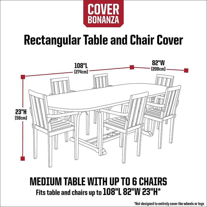 MISC Cover 108 Inch Rectangle Table Chair Polyester Waterproof
