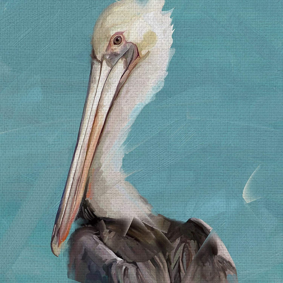 Pelican Perch Ii Studio Arts Wrapped Canvas Art Rustic Rectangle - Diamond Home USA