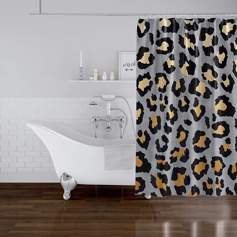 Dark Leopard Shower Curtain by Marina Gutierrez - Diamond Home USA