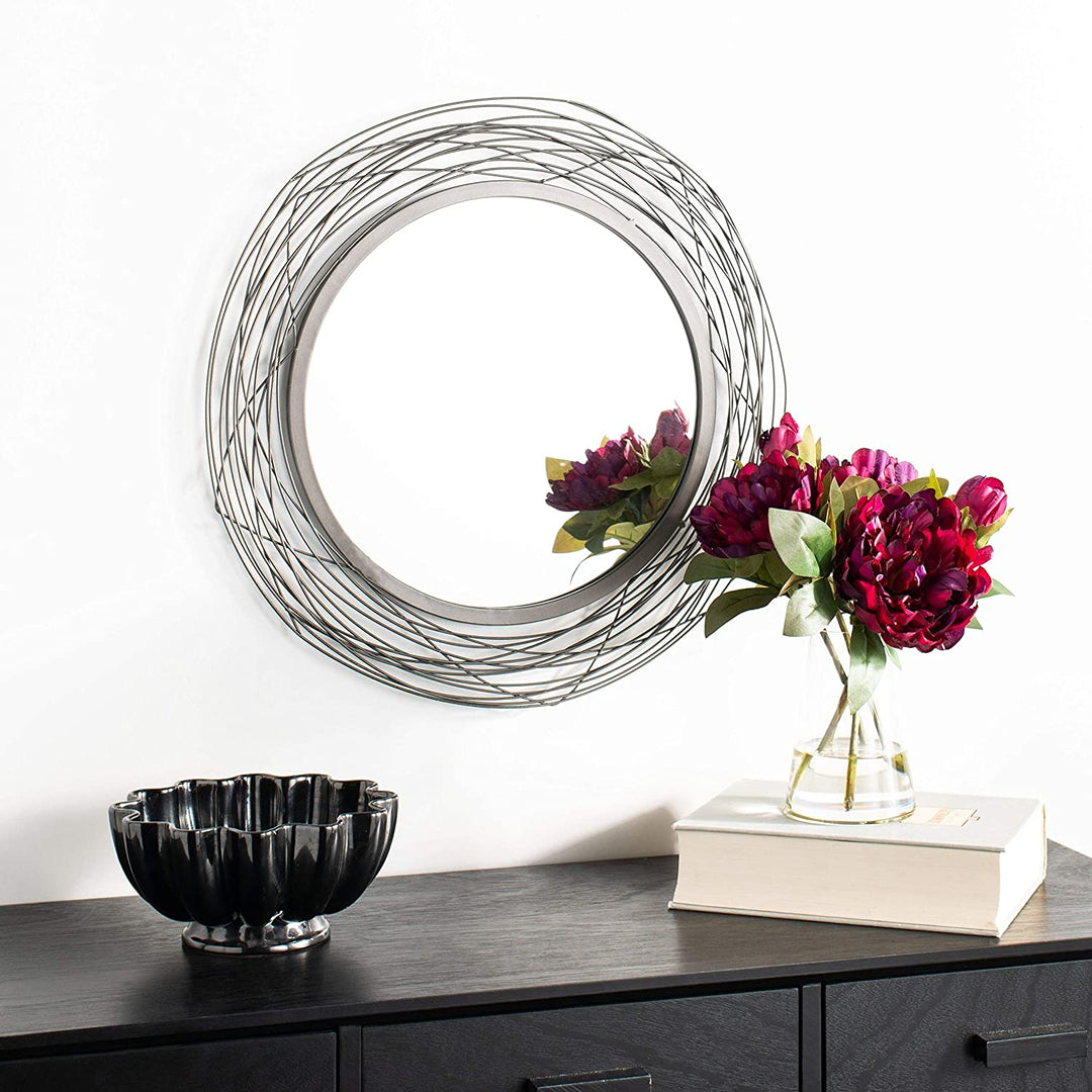 21" Nixie Mirror Black 20 8" X 0 8" Bohemian