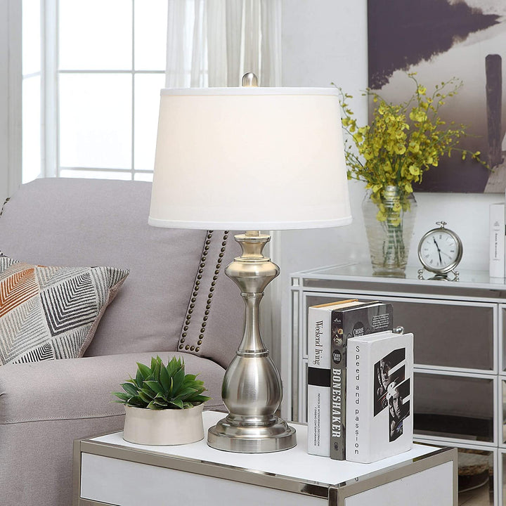 28" Table Lamp Grey Nickel - Diamond Home USA